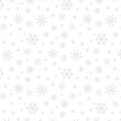 Wilmington Essentials Basics White on White Snowflakes Allover